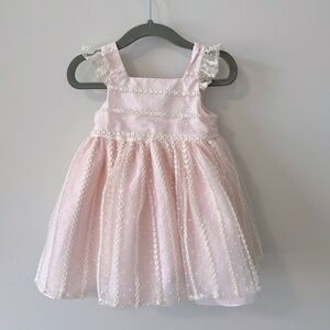 PASTOURELLE 9-12M Light Pink Special Occasion Dress for Baby Girl